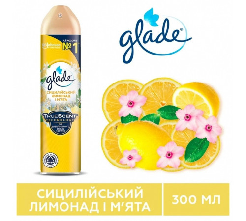 Освежитель воздуха Glade Cицилийский Лимонад и Мята 300 мл