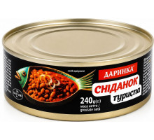 Сніданок туриста Даринка Кілька з квасолею 240 г