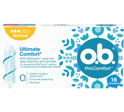 Тампоны О.B. ProComfort Normal 0% Perfume 16 шт