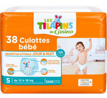Підгузки-трусики Les Tilapins de Casino 5 (12-18 кг) 38 шт