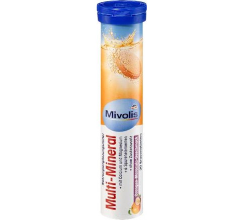 Шипучі таблетки-вітаміни Mivolis Multi-Mineral 20 шт 82 г Шипучі таблетки-вітаміни Mivolis Multi-Mineral 20 шт 82 г