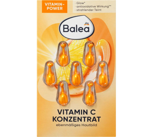 Вітамінні капсули для обличчя Balea Konzentrat Vitamin C 7 шт