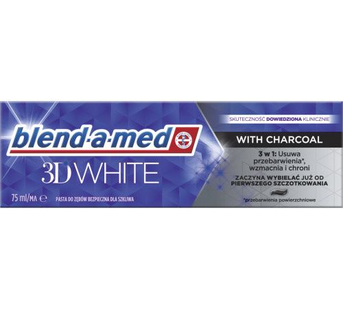 Зубная паста Blend-a-med 3D White Luxe With Charcoal 75 мл