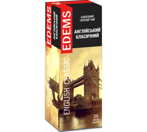 Чай чорний Edems Англійський Класичний 50 г 25 пакетиків