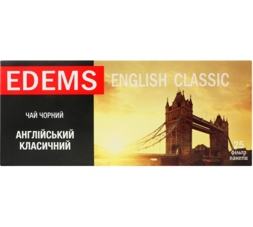 Чай черный Edems Английский Классический 50 г 25 пакетиков
