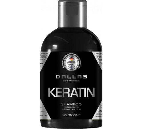 Шампунь для волос Dallas с Кератином и экстрактом Молочного протеина 1000 мл
