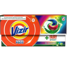 Гелеві капсули Vizir Platinum Pods + Fairy Effect 26 шт (ціна за 1 шт)