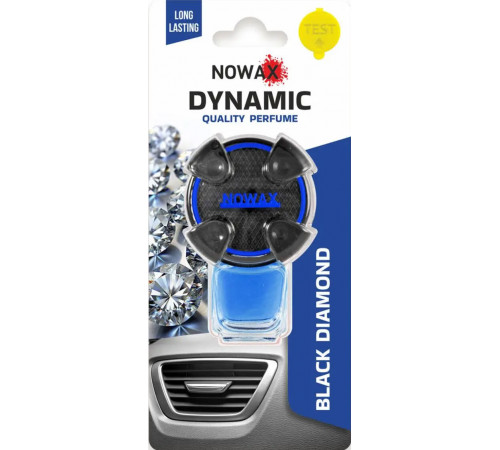 Ароматизатор для авто Nowax NX0785 Dynamic Black Diamond на дифлектор