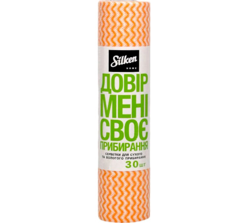 Салфетки для уборки Silken Home в рулоне 30 шт Салфетки для уборки Silken Home в рулоне 30 шт