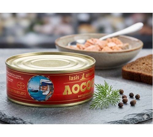 Лосось атлантичний натуральний Baltijas 230 г