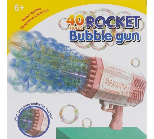 Пістолет з мильними бульбашками Big Kids BIGBB064 рожевий