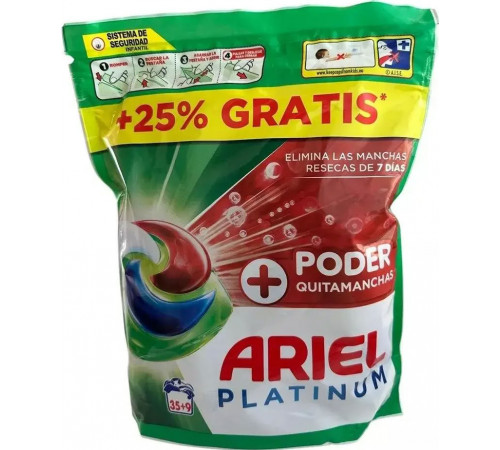 Гелеві капсули для прання Ariel Platinum 4 в 1 44 шт (ціна за 1 шт)