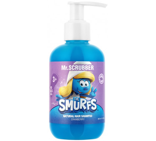 Дитячий шампунь для волосся Mr.Scrubber The Smurfs Cranberry 200 мл