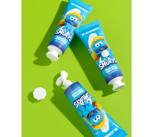 Дитячий парфумований живильний крем для рук Mr.Scrubber The Smurfs із ароматом чорниці 30 мл