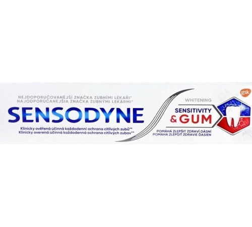 Зубна паста Sensodyne Sensitivity & Gum 75 мл Зубна паста Sensodyne Sensitivity & Gum 75 мл