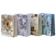 Пакет подарунковий Y2814L Новорічний 30х42.5х12 см