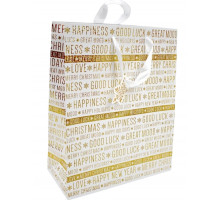 Пакет подарунковий GB-21451/21452 Новорічний 18х23х10 см