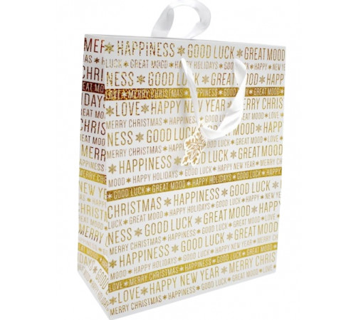 Пакет подарунковий GB-21453/21454 Новорічний 26х32х12 см