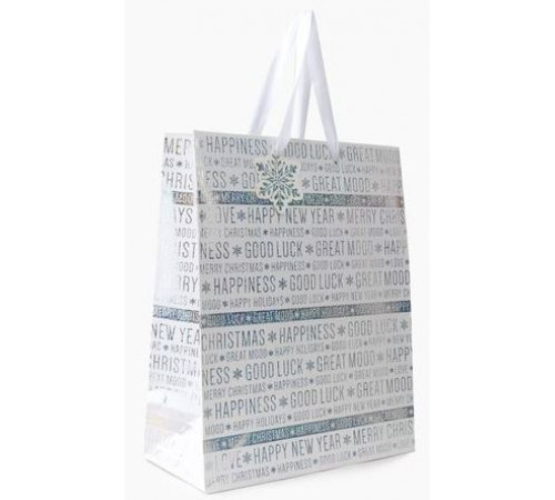Пакет подарунковий GB-21453/21454 Новорічний 26х32х12 см