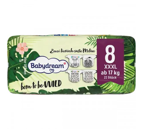 Підгузки Babydream Premium 8 (17+ кг) 22 шт Підгузки Babydream Premium 8 (17+ кг) 22 шт