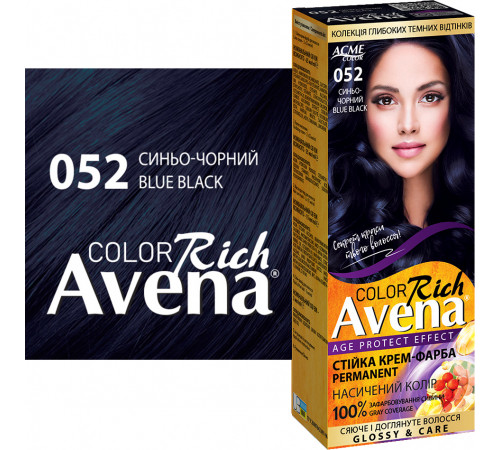 Фарба для волосся Acme Color Avena 052 Синьо-чорний