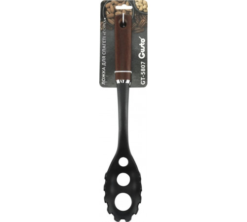 Ложка для спагетті Gusto GT-5807 горіх, нейлон