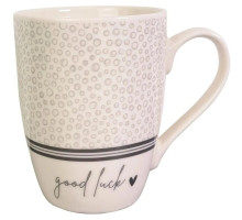 Чашка порцелянова Vittora VT-С-180340 Сіра крапинка 340 мл