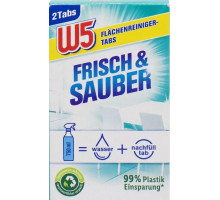 Таблетки для миття поверхонь W5 Frisch & Sauber  Універсальні 2 х 5 г