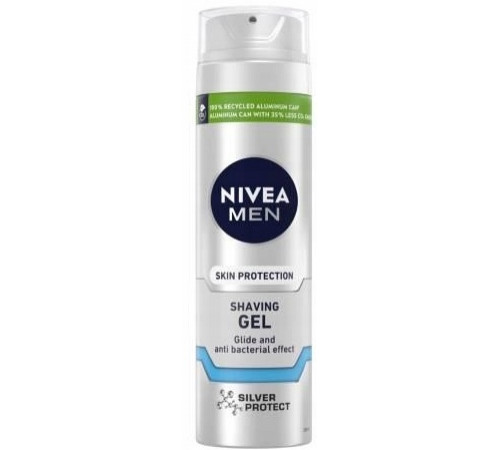 Гель для гоління Nivea Men Skin Protection Silver Protect 200 мл