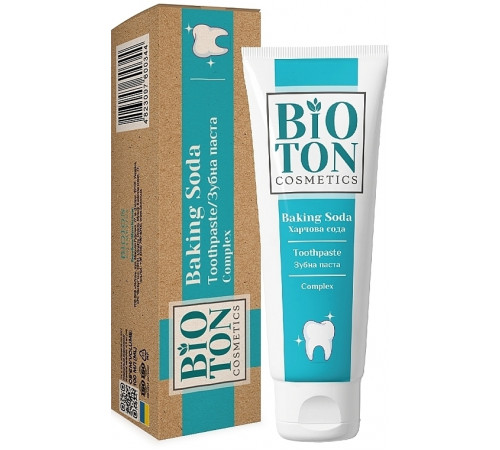 Зубная паста Bioton Cosmetics Комплекс Пищевая сода 100 мл Зубная паста Bioton Cosmetics Комплекс Пищевая сода 100 мл