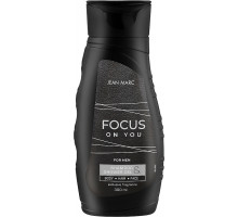 Парфумований шампунь та гель для душу чоловічий Jean Marc Focus on You 300 мл