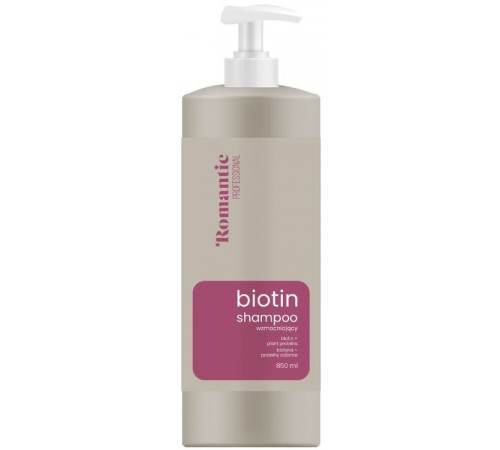 Шампунь для волос Romantic Professional Biotin для ослабленных и тусклых волос 850 мл Шампунь для волос Romantic Professional Biotin для ослабленных и тусклых волос 850 мл