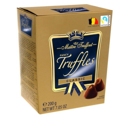 Цукерки Maitre Truffout Truffles Classic 200 г