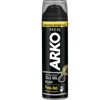 Гель для гоління Arko Black 2 в 1 200 мл
