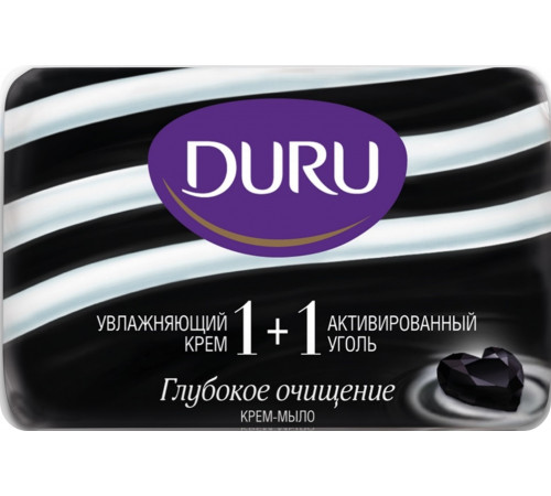Мыло Duru Soft Sensations 1+1 Активированный уголь 90 г