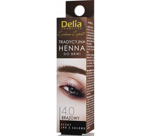 Краска для бровей Delia HENNA 4.0 Коричневая 2 г