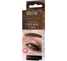 Краска для бровей Delia Cosmetics 4.0 Коричневый 15 мл