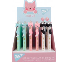 Ручка масляна YES 412010 Color Cats автоматична 0.7 мм