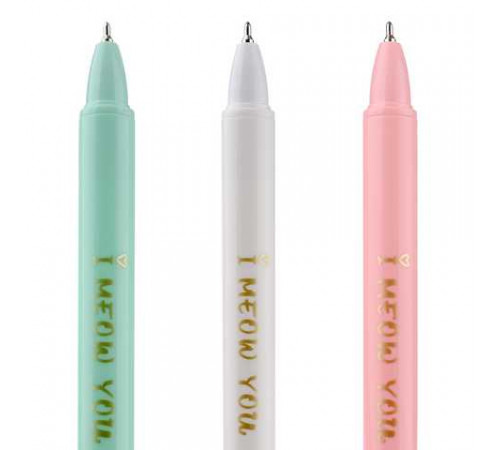 Ручка масляная YES 412010 Color Cats автоматическая 0.7 мм