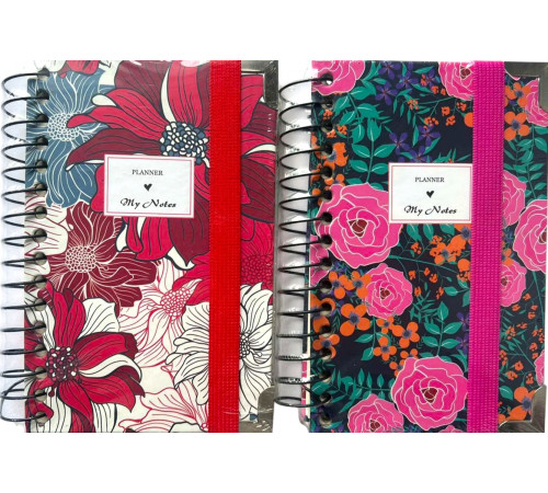 Блокнот на пружині SP608 А-6 з резинкою