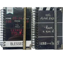 Блокнот на пружині SP603 А-6 з резинкою