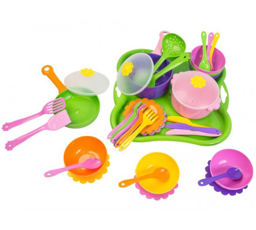 Набор столовой посуды Tigres 39149 Ромашка 43 элемента