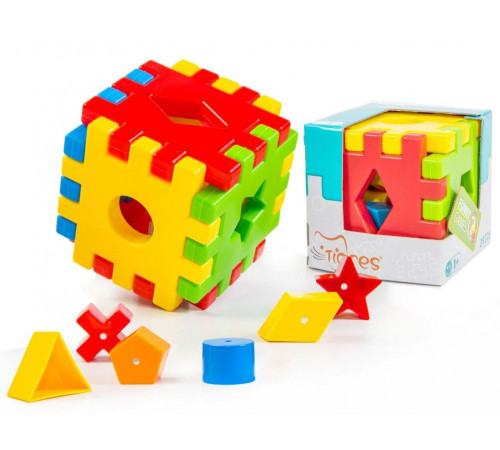 Развивающая игрушка Tigres 39376 Волшебный куб 12 элементов