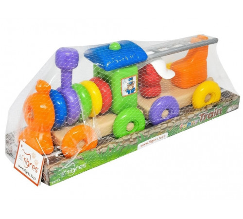 Развивающая игрушка Tigres 39771 Funny train 23 элемента