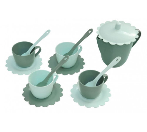 Набор посуды чайный Tigres 39939 Ромашка 14 элементов в сумке (селадон)