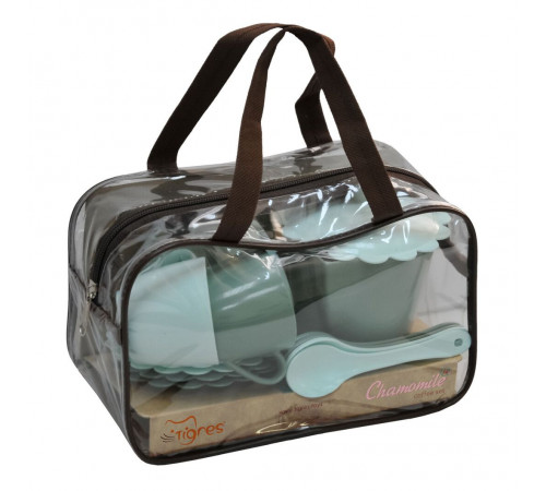 Набор посуды чайный Tigres 39939 Ромашка 14 элементов в сумке (селадон)