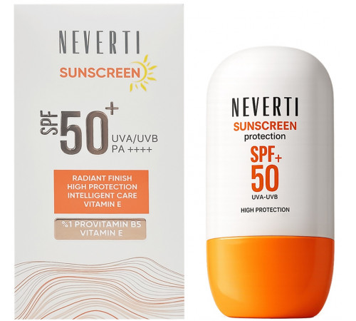 Сонцезахисний крем Neverti Sunscreen SPF50 50 мл