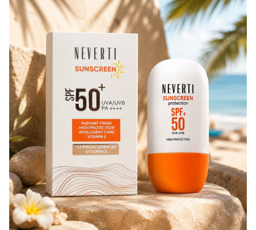 Сонцезахисний крем Neverti Sunscreen SPF50 50 мл