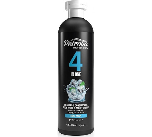 Гель-шампунь Petrova Professional 4 в 1 Cool Mint 500 мл Гель-шампунь Petrova Professional 4 в 1 Cool Mint 500 мл