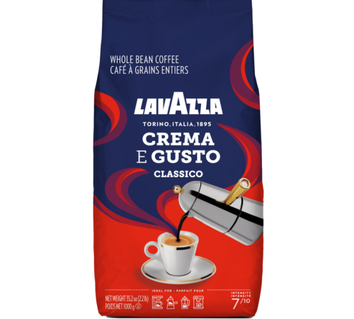 Кофе в зернах Lavazza Crema e Gusto Classico 1 кг